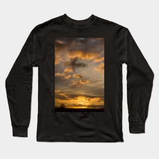 Sunset in Orange and Blue Long Sleeve T-Shirt